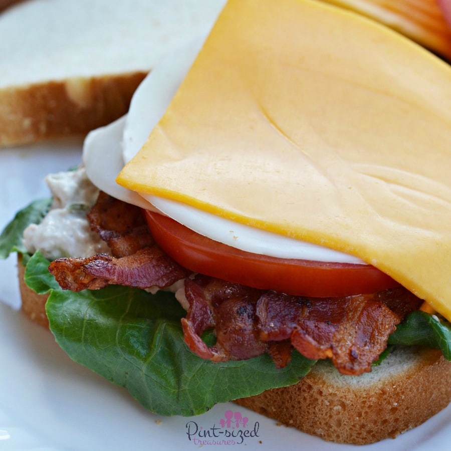 cheesy tun BLT recipe