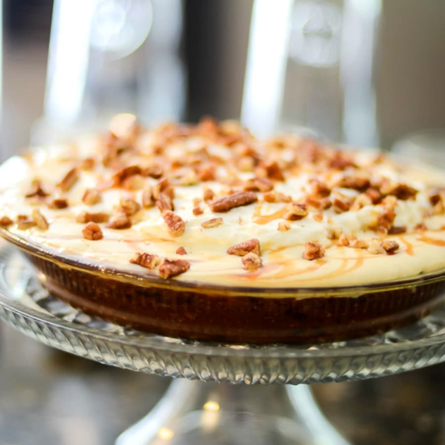 easy caramel apple pie cheesecake