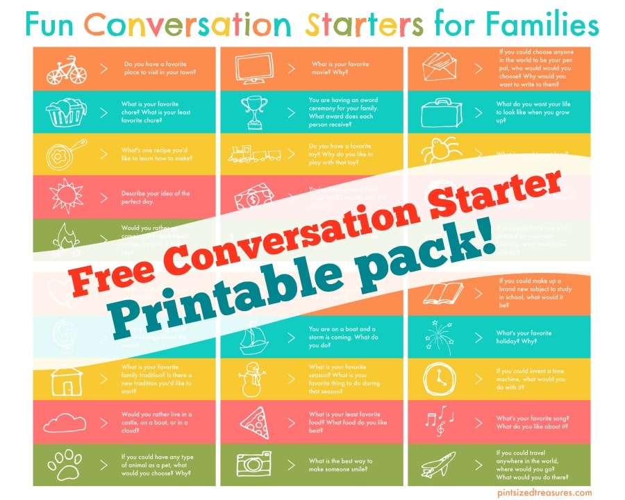 conversation starter printable