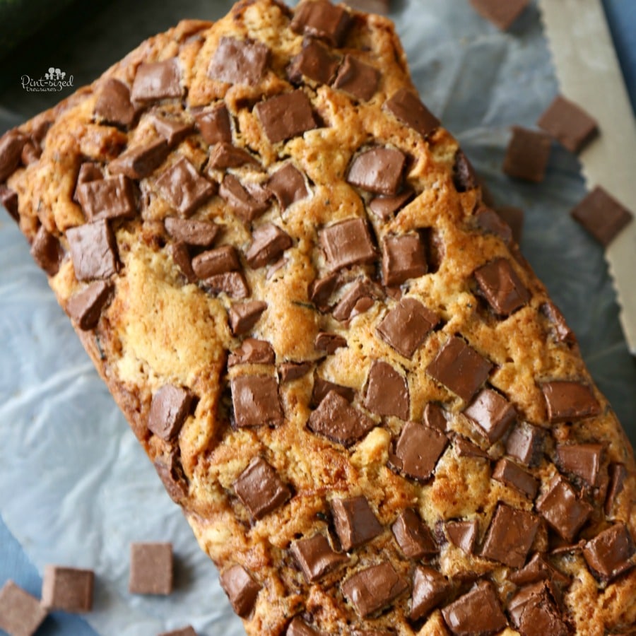 zucchini bread recipe with chocolate chunks