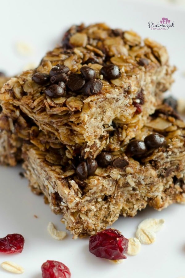 cranberry chocolate chip granola bars