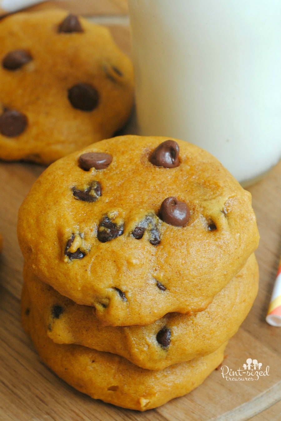 super soft pumpkin chocolate chip cookies