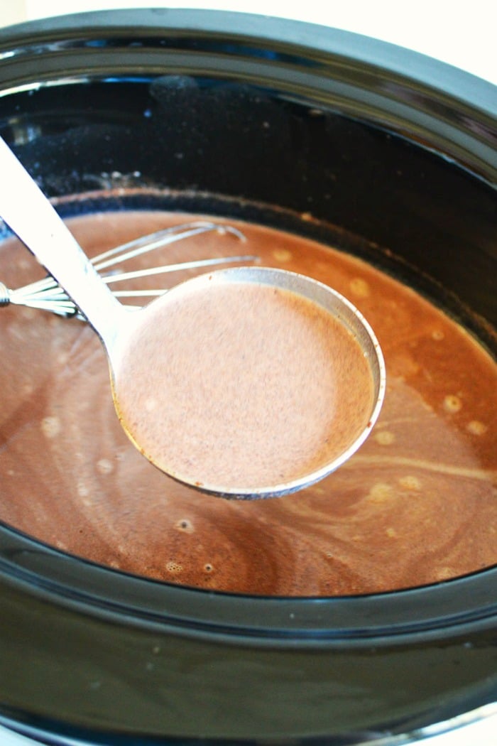 Slow cooker hot chocolate recipe