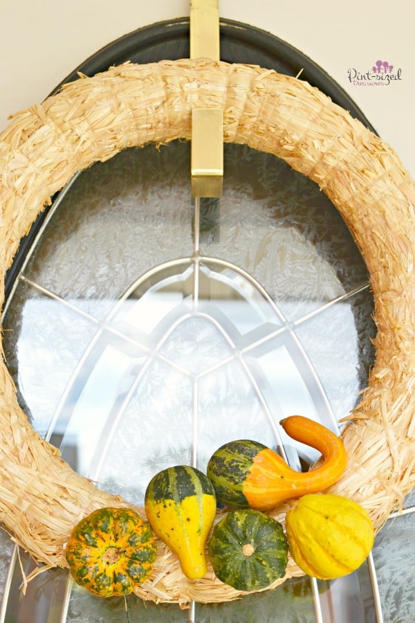 straw diy fall wreath