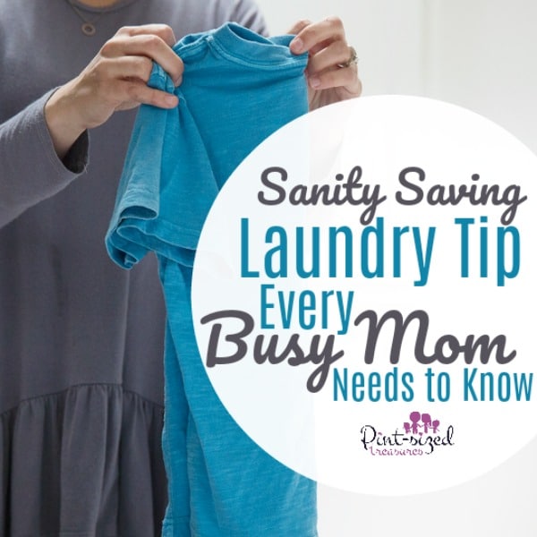 The very best sanity saving laundry tip I've ever read!