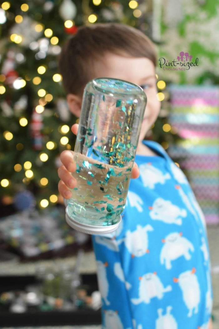 easy diy snow globe that kids can make