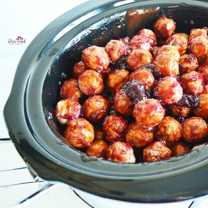 sweet and spicy meatballs