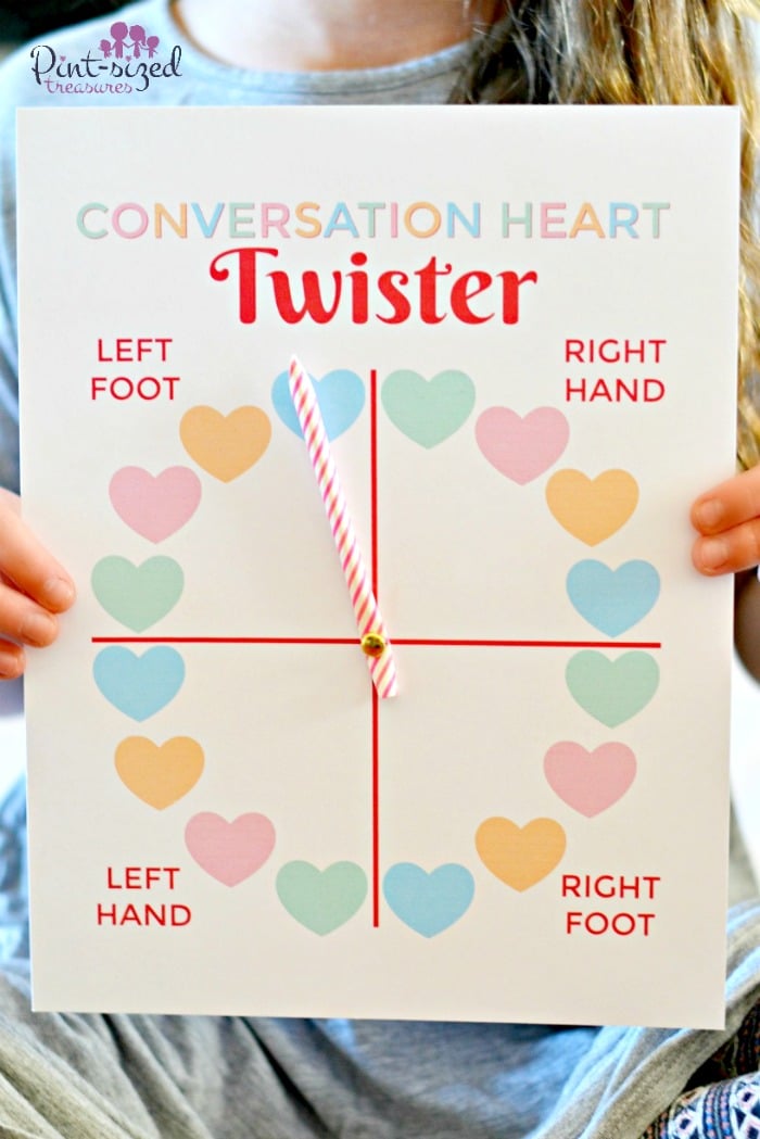 conversation heart twister spinner set