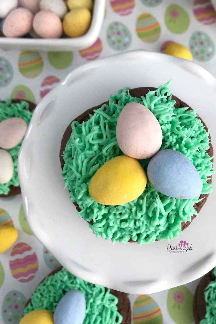 Easter egg cookies made from cake mix
