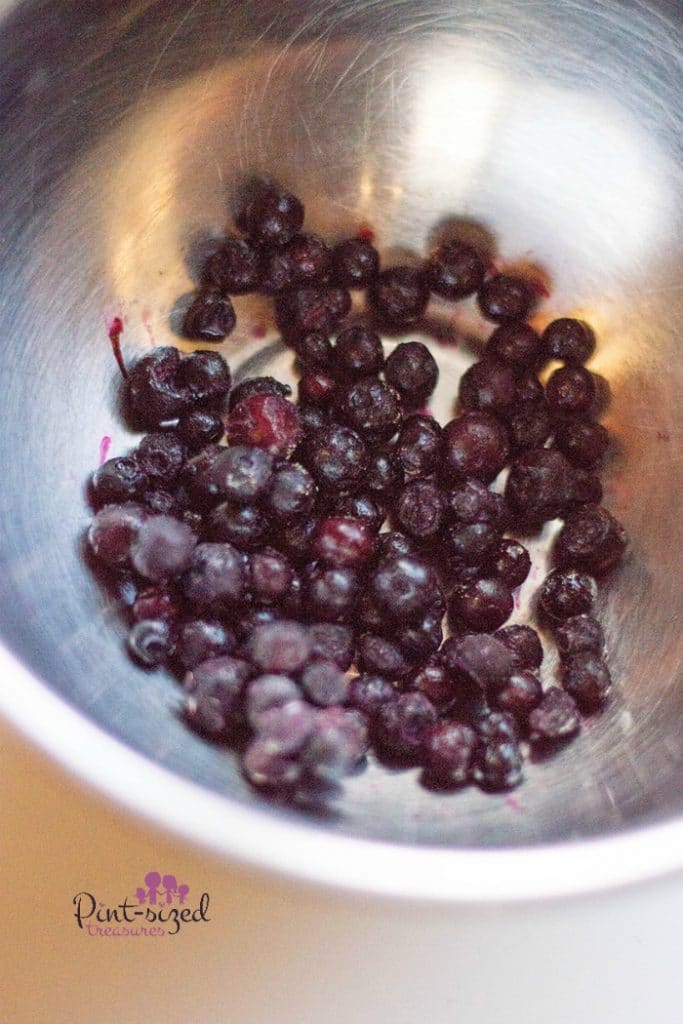 blueberries to be used in cheesecake