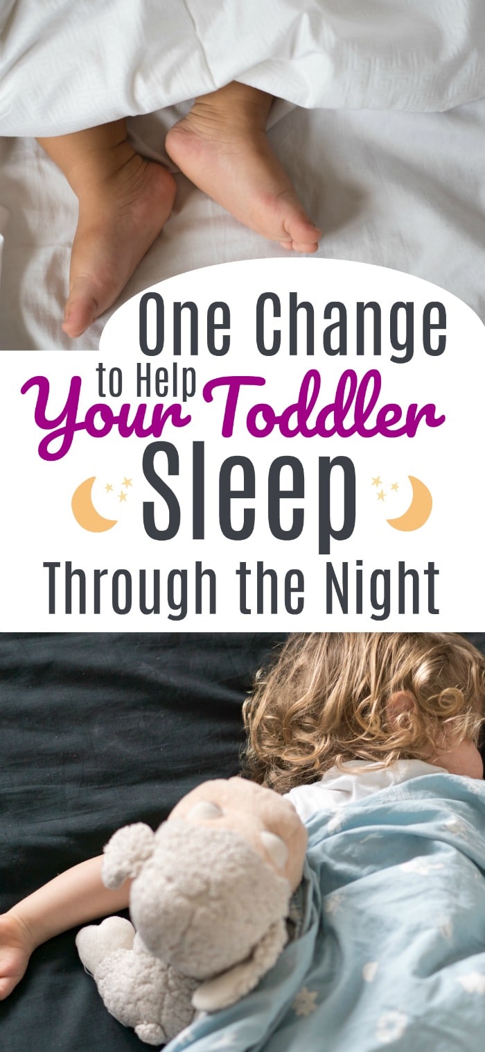 This change was absolutely monumental in helping my toddler sleep through the night! Every parent needs to know that toddlers getting a full night's rest is a necessity for healthy kids and parents! #toddlersleep #parentingtips #preschoolerssleep #helpsleep #toddlernaps #preschoolnaps #naptime #badtime #timetosleep #toddlernotnapping #preschoolernotnapping #whentostartnaptime