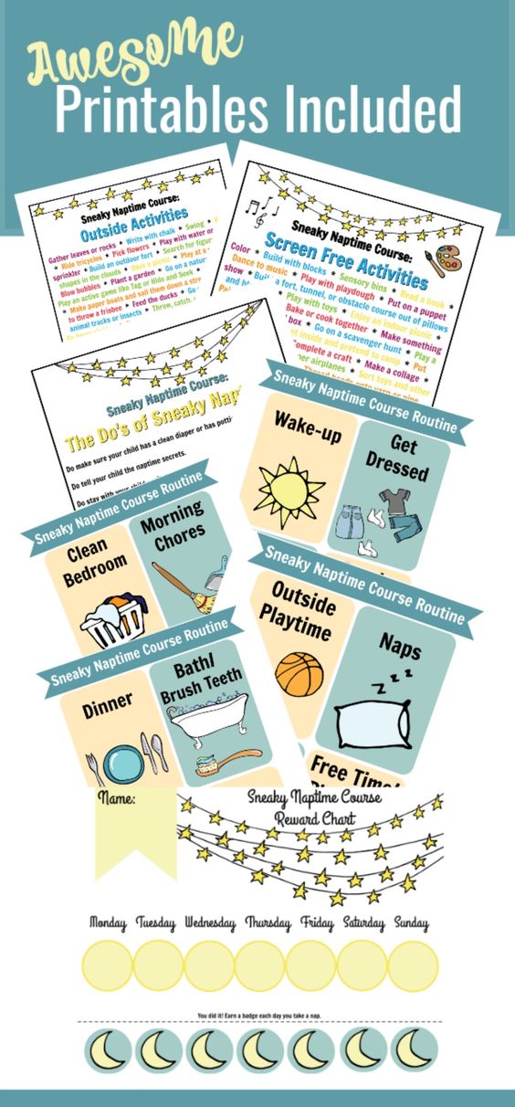 printables for toddlers nap time