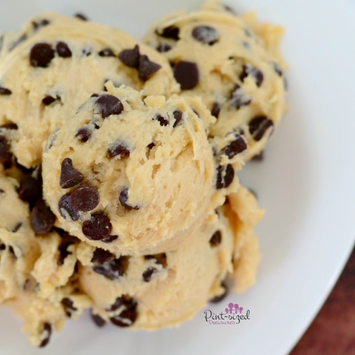 Easy edible chocolate chip cookie dough 