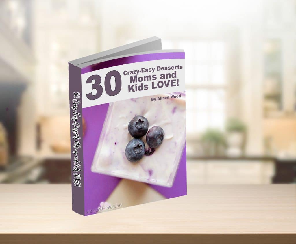 Crazy-easy desserts (30 total!) that moms and kids love ---allwrapped into one gorgeous recipe book! #recipebook #easydesserts #easyrecipebook #digitalrecipebook #recipebooksformoms