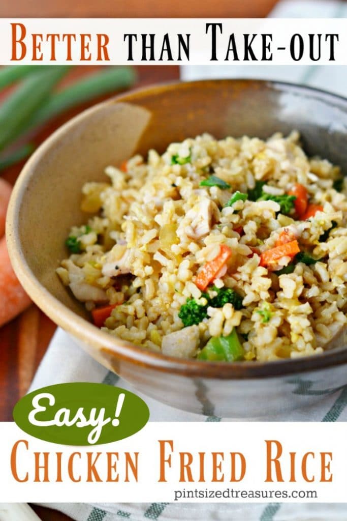Easy chicken fried rice that's better than your favorite take out version!