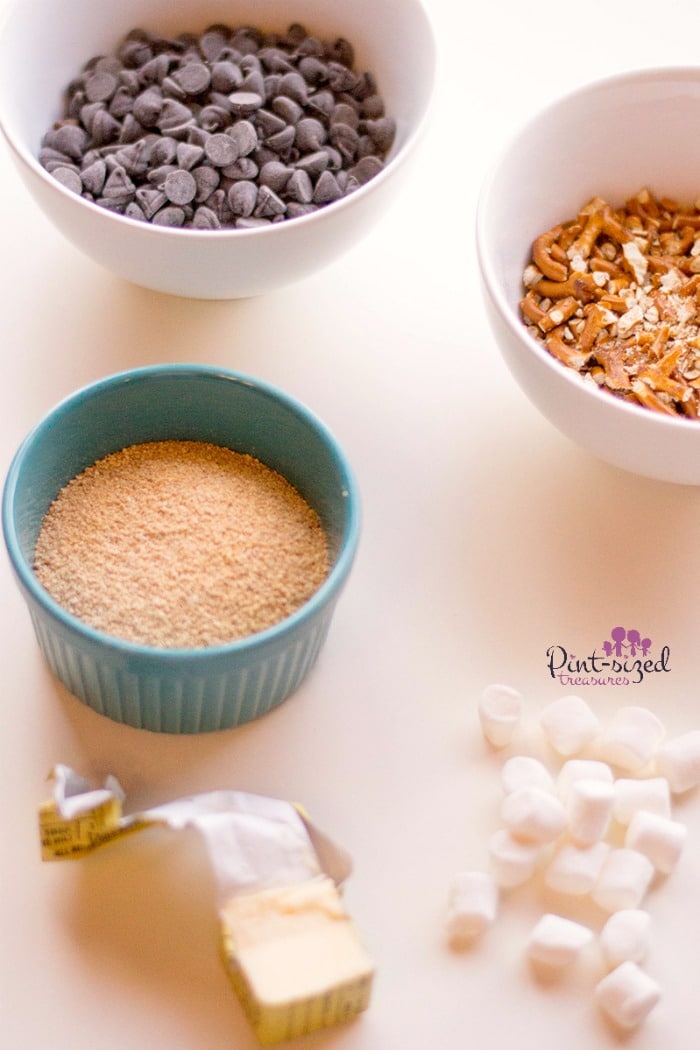 ingredients needed for s'mores pretzel bites