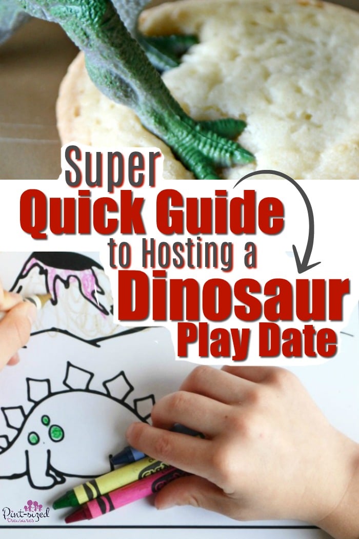 Play dates are always fun! you'll love this super quick guide to an amazing dinosaur play date that your kids and their friends will love! #ad #PlayWithPlaymobil #playdate #playdateideas #funforkids #kidsactivities #dinosaurs #dinosauractivity #dinosaurparty #TRex