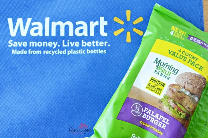 Sweet potato fries and falafel burgers found at Walmart