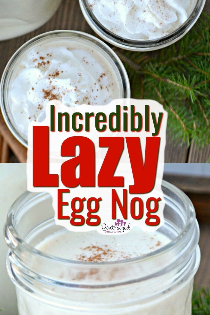egg nog in glass