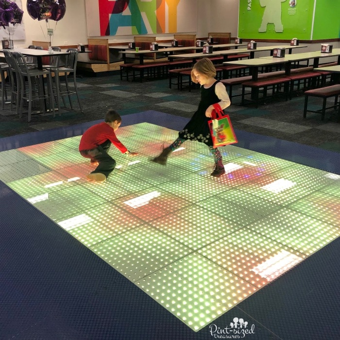 Dancing at Chuck E. Cheese's