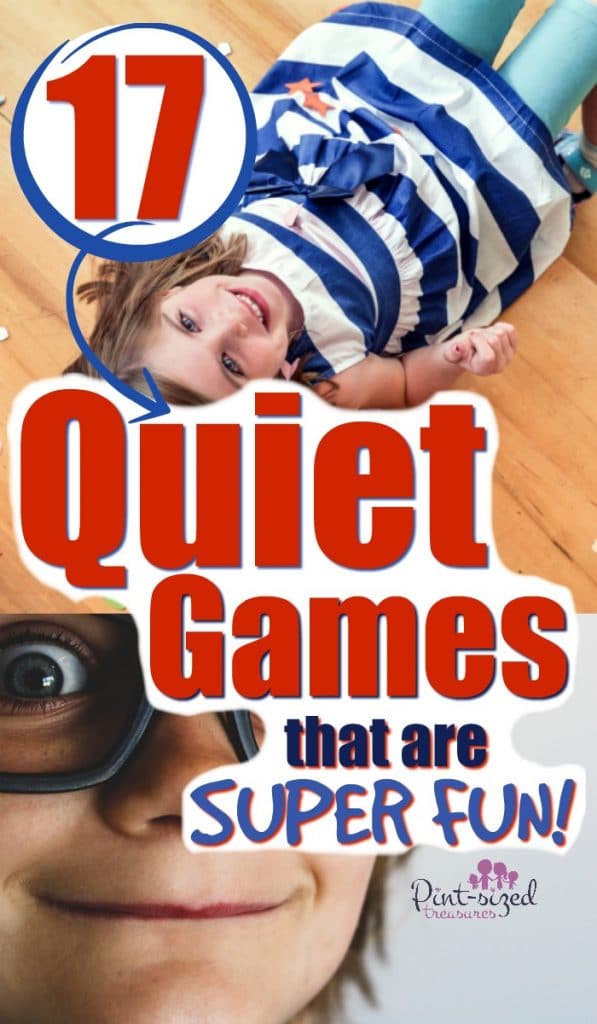 Quiet games are super-fun and a perfect way for kids to have fun, while still staying quiet!