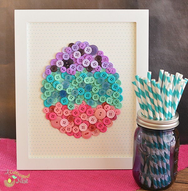 Easter button craft