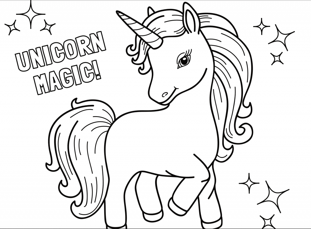 unicorn printable