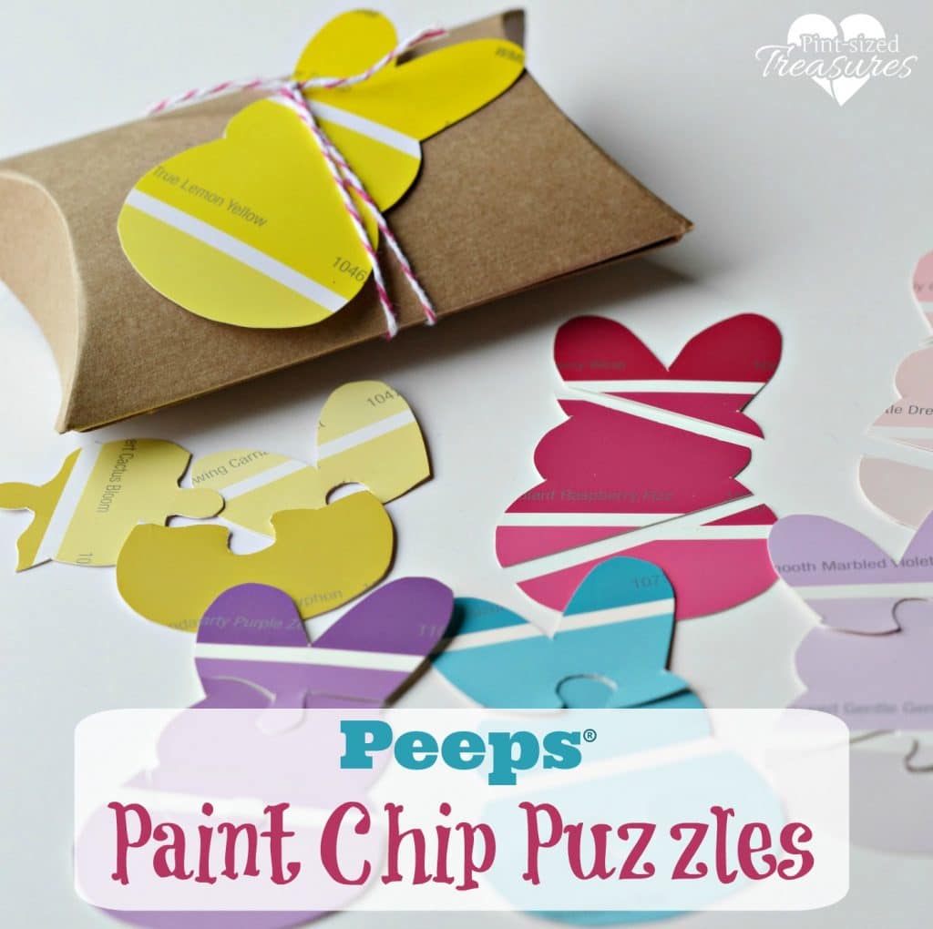 peeps paint chip easter puzzle craft