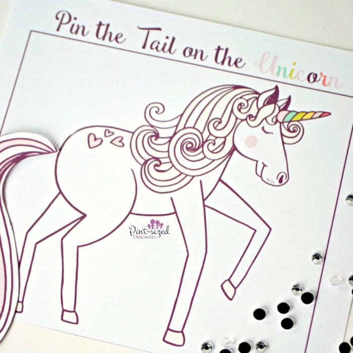 Printable unicorn game
