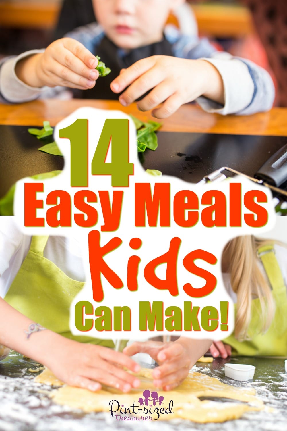 Your kids will love learning these 14 easy meals! These are simple, fun meals that kids can make!