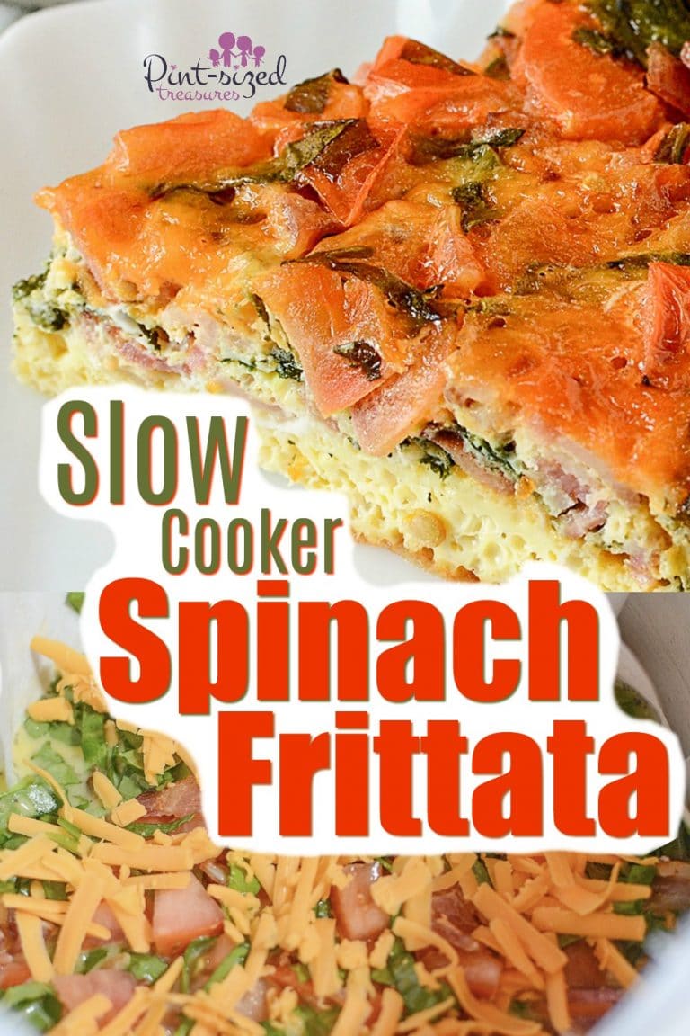 Spinach, cheese, eggs and other simple ingredients create the perfect, slow cooker spinach frittata! Grab your crock pot and get ready to create an amazing spinach frittata recipe!