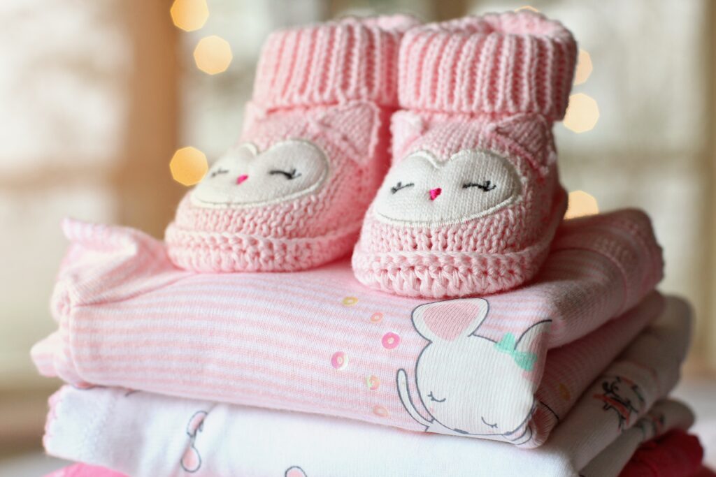 baby booties for a baby shower game