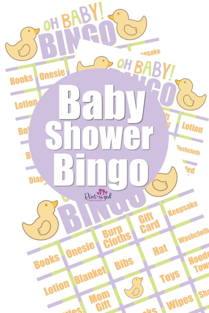 bingo games for baby shower