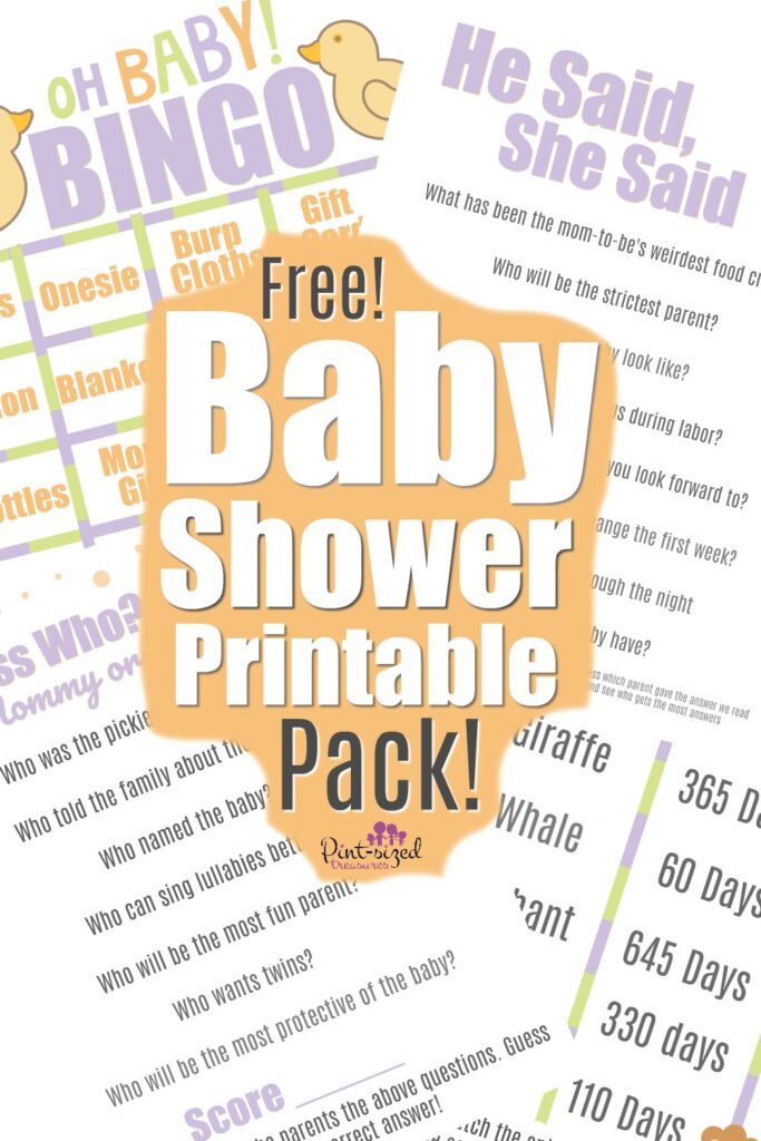 baby shower games