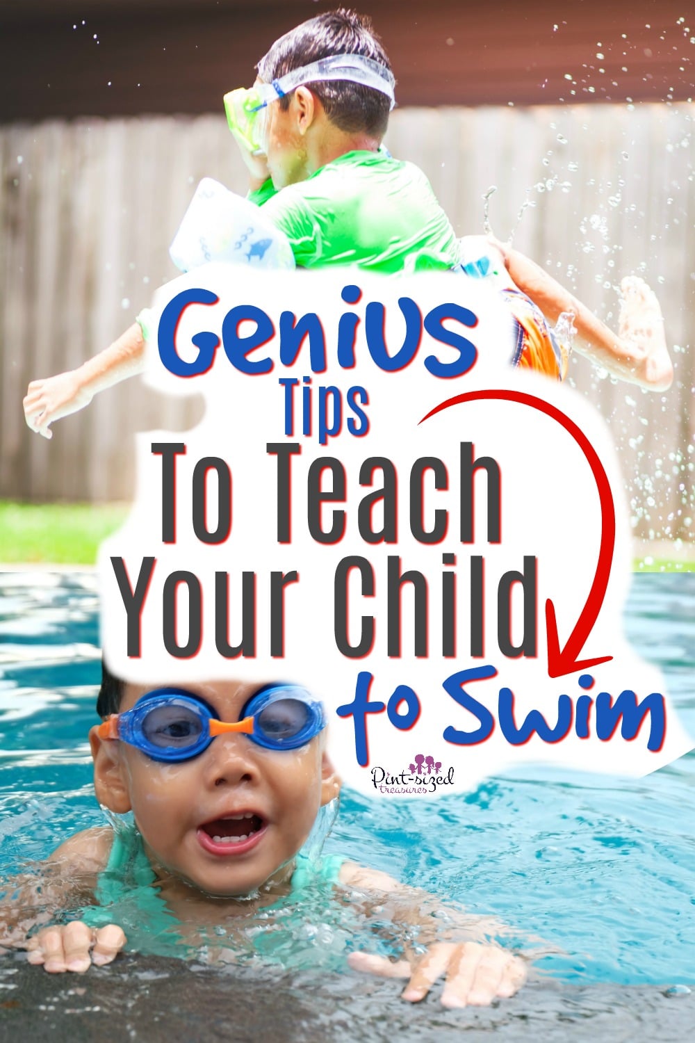 Genius tips to teach kids to swim