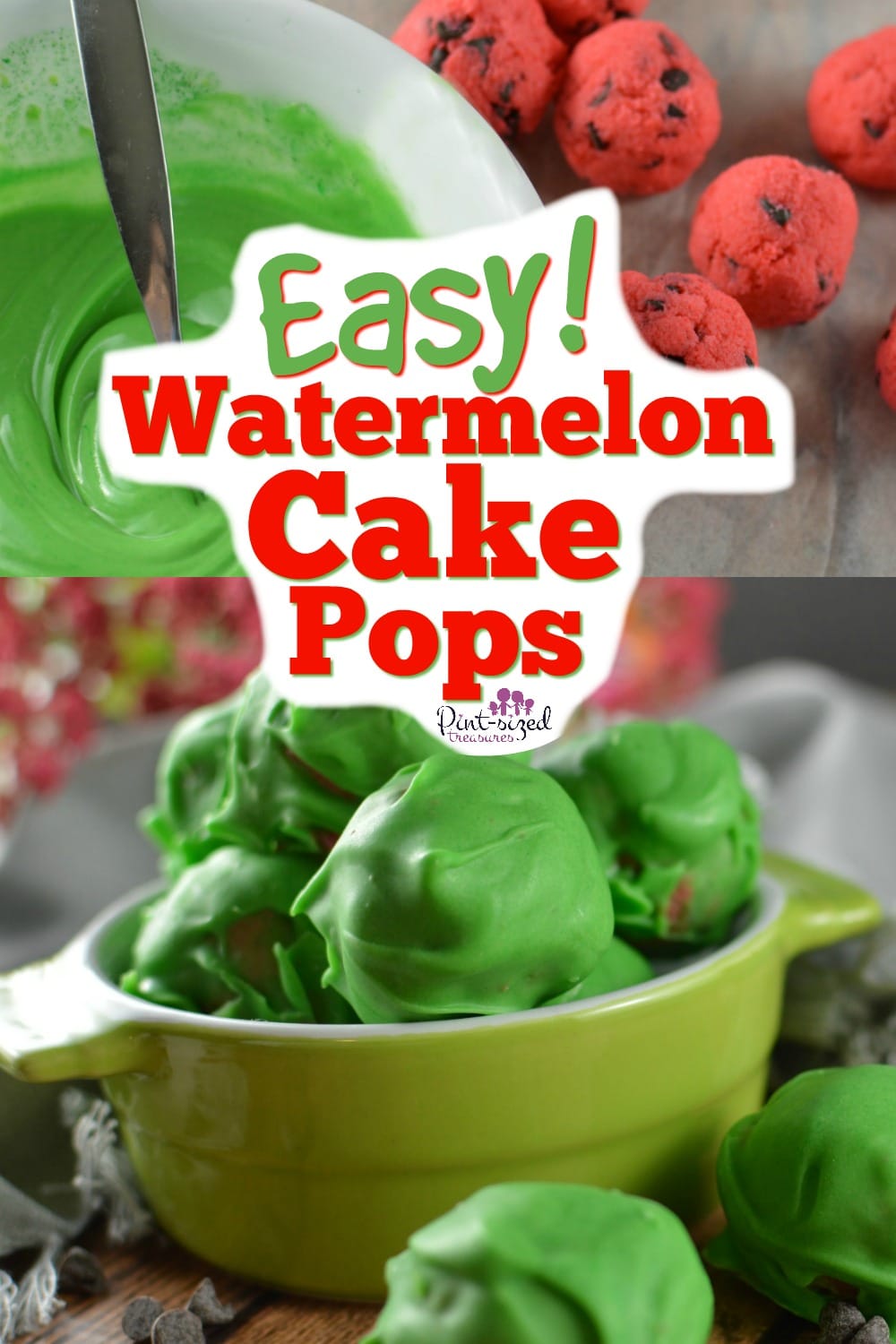 watermelon cake pops recipe