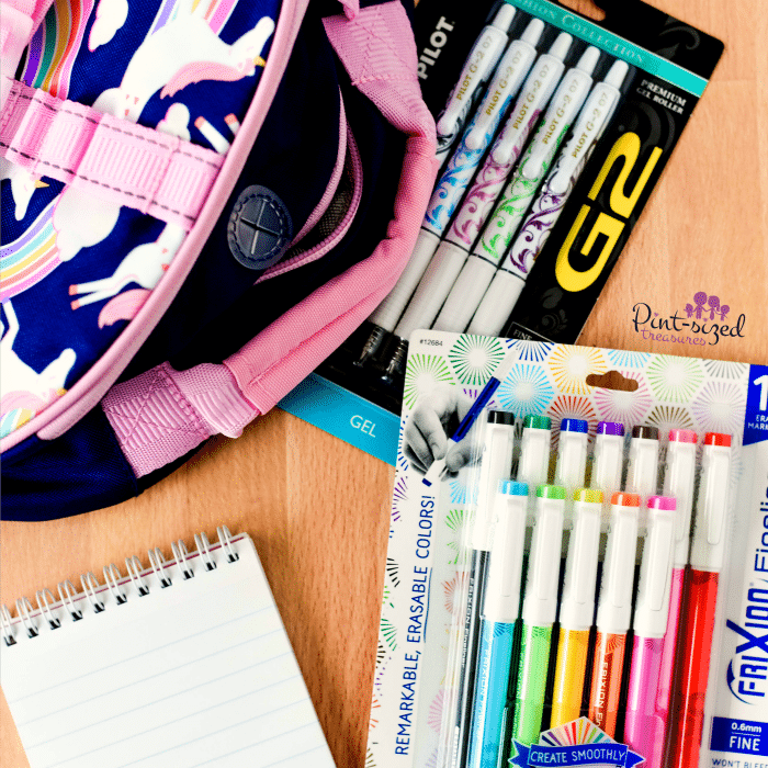 supplies for writing notes to kids
