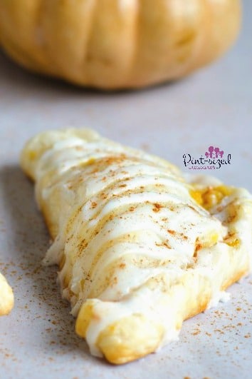 pumpkin turnovers with homemade glaze
