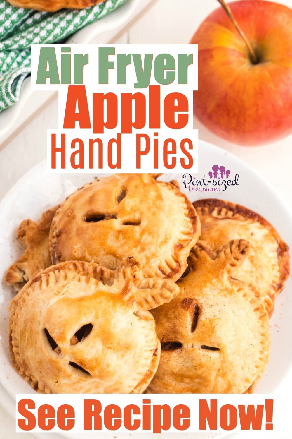 Air fryer hand pies with apple filling