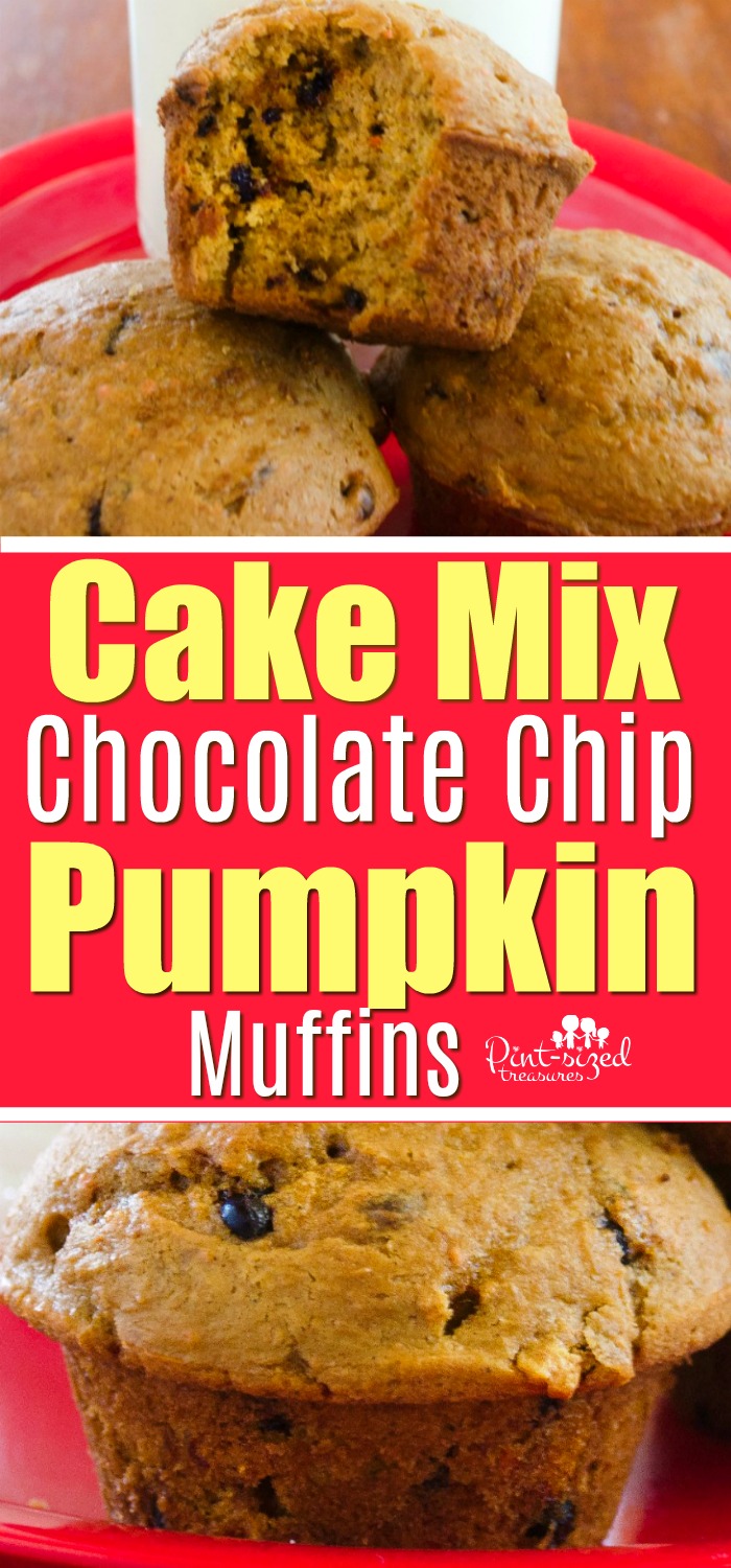 Easy cake mix chocolate chip muffins recipe