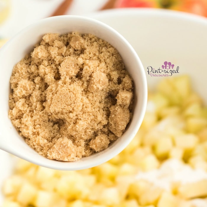 Brown sugar for the apple pies