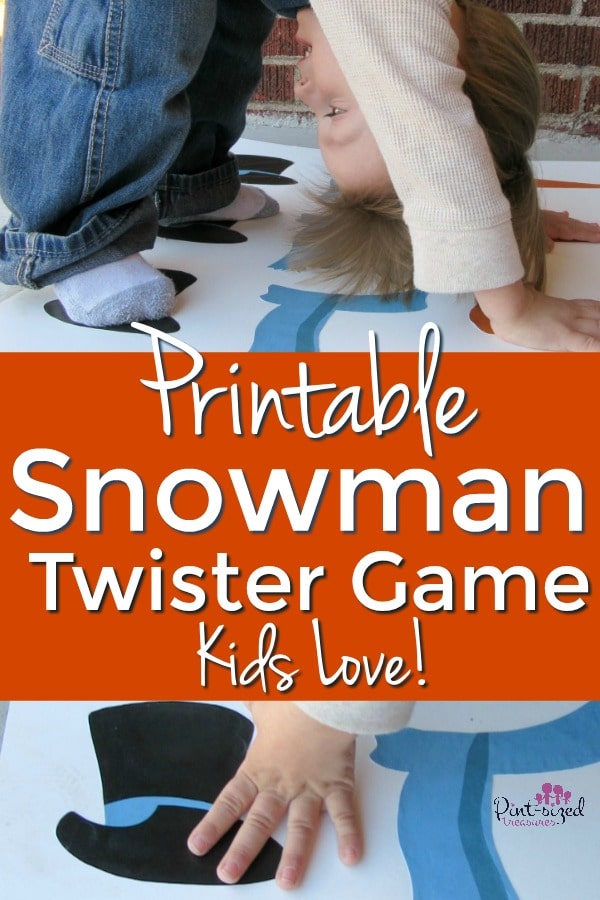 Snowman Twister Game instructions