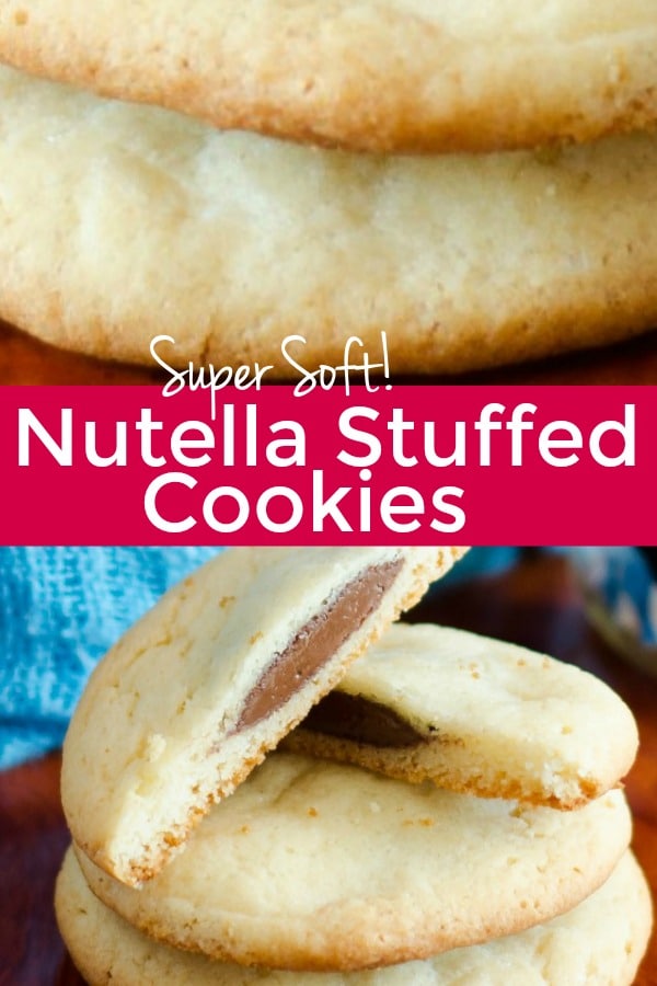 Nutella stuffed cake mix cookies