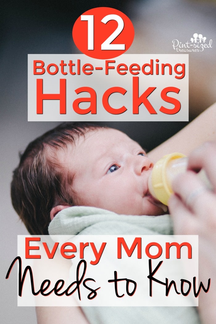 baby bottle-feeding hacks