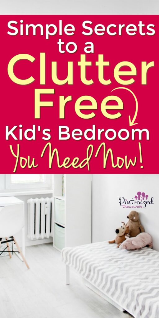 Clutter free kids room