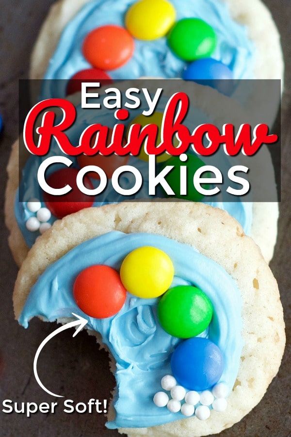 Easy Rainbow Sugar Cookies