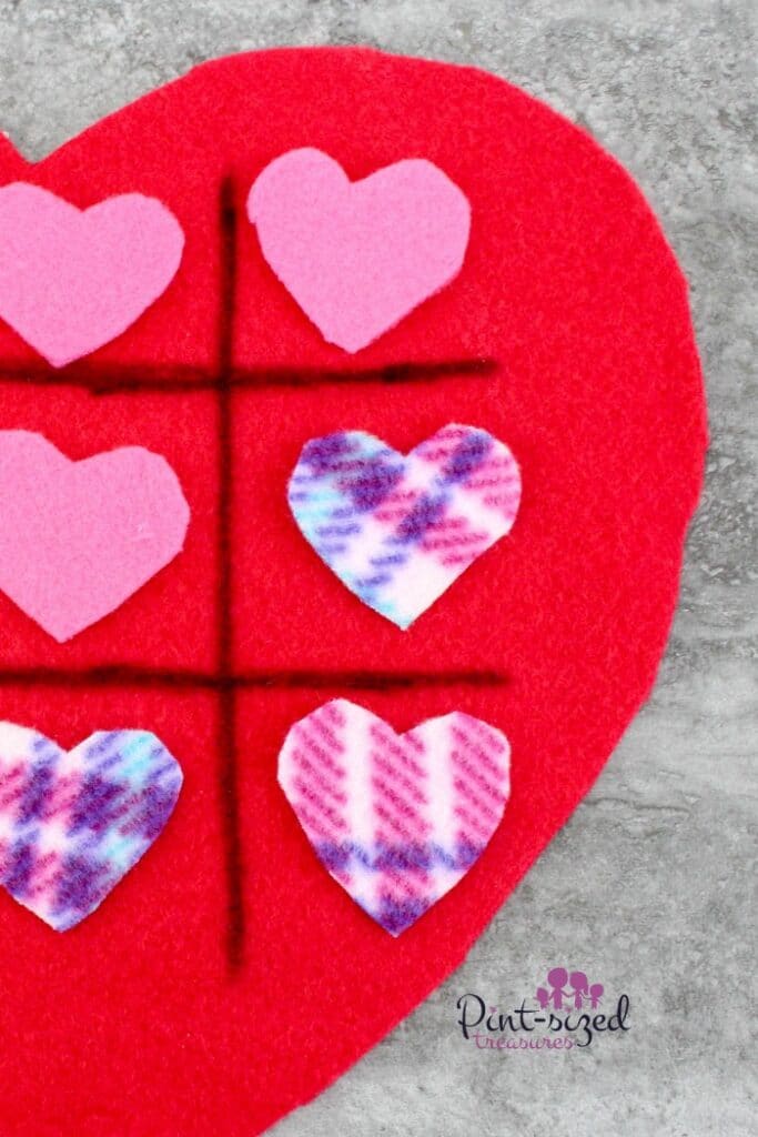 Valentine's Day games for families -- Tic Tac Toe