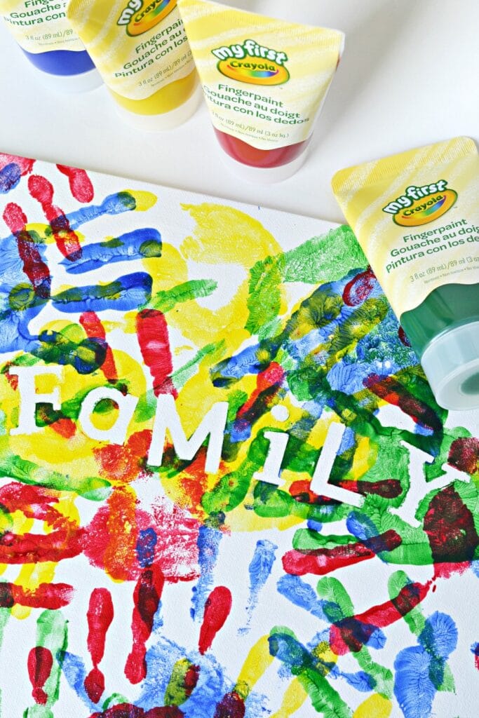fingerpainting is a great indoor activity for kids
