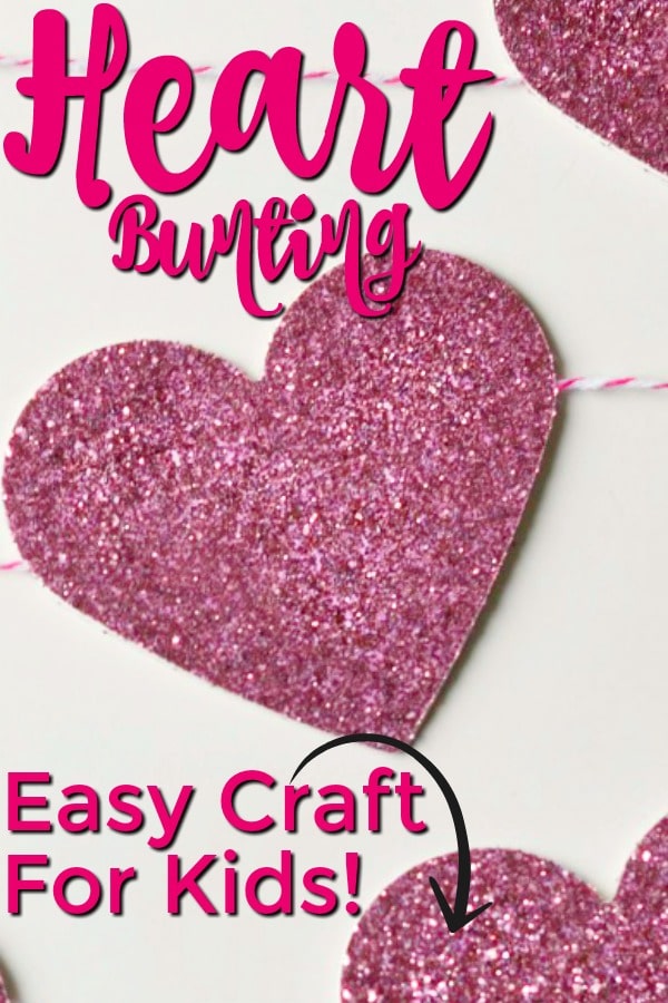 heart bunting craft for kids