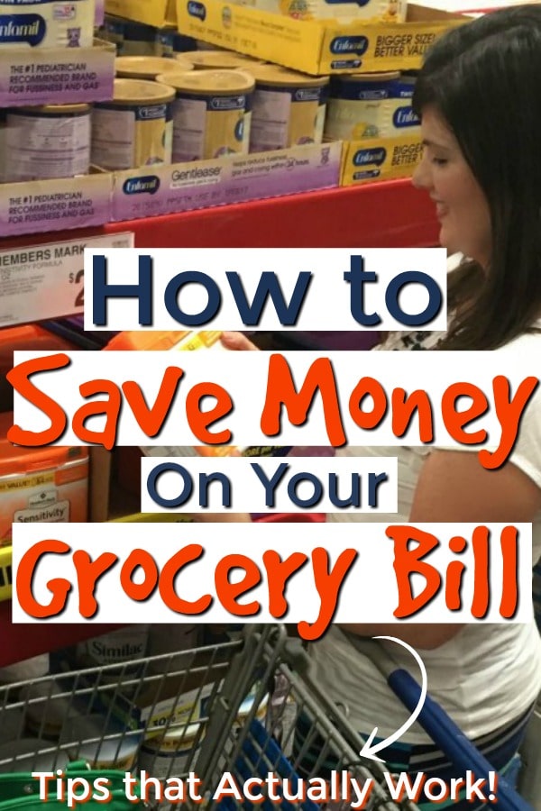 shopping and saving money on groceries